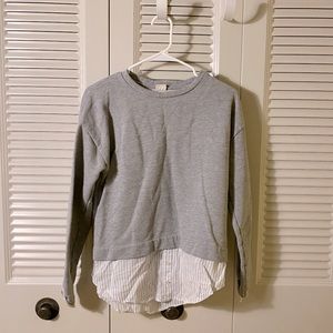 Zara Grils Grey sweatshirts with B logo